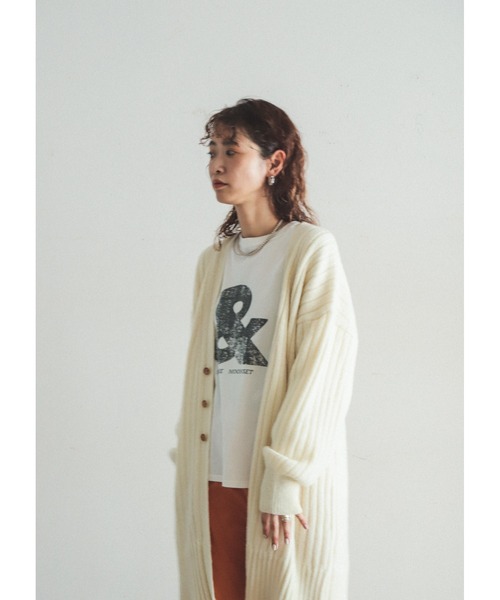 「FIL DE FER」 ニットカーディガン FREE ブラウン レディース_画像6