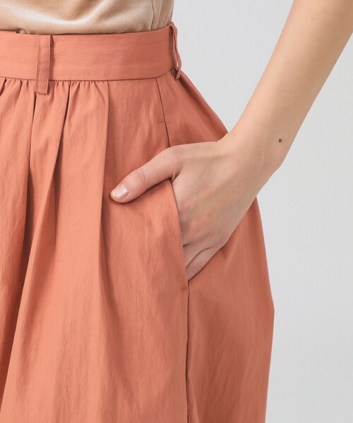 スラックス パンツ 「4/2値下げ」ギャザー ボリューム パンツ レディース