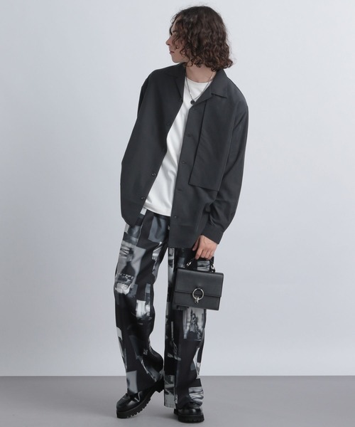 「HARE」 長袖シャツ FREE グレー メンズ_画像3