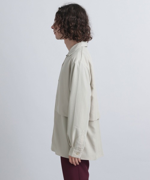 「HARE」 長袖シャツ FREE グレー メンズ_画像7