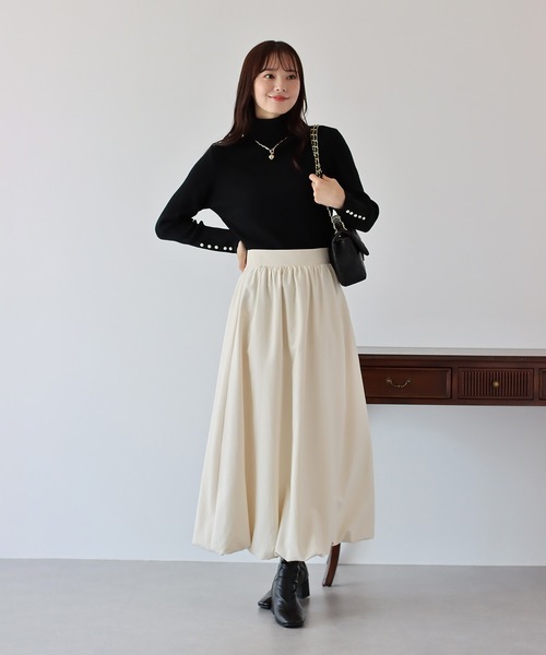 「BLUEEAST」 長袖ニット MEDIUM ブラック レディース_画像6