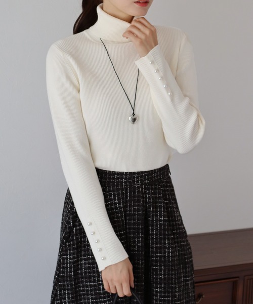 「BLUEEAST」 長袖ニット MEDIUM ブラック レディース_画像9