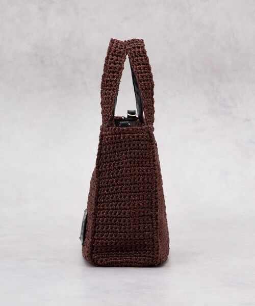 LANVIN en Bleu トートバッグ メタリック編み込みトートバッグ