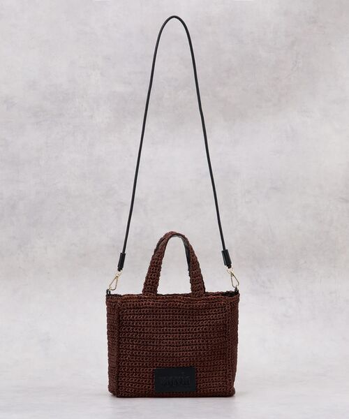 LANVIN en Bleu トートバッグ メタリック編み込みトートバッグ
