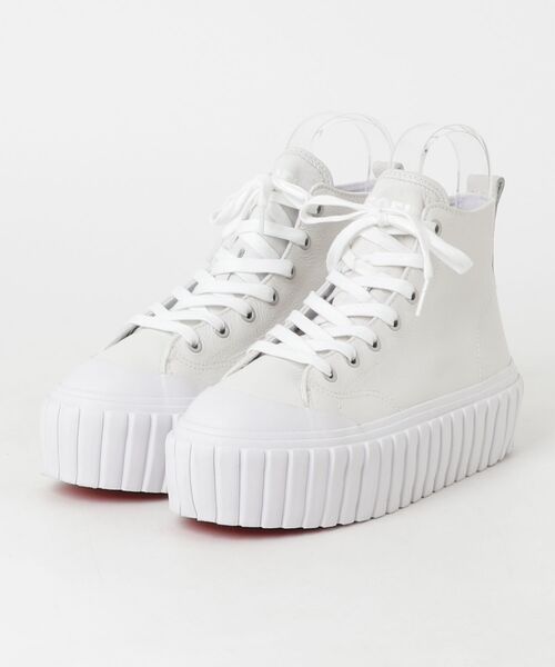 「DIESEL」 ハイカットスニーカー 39 ホワイト レディース