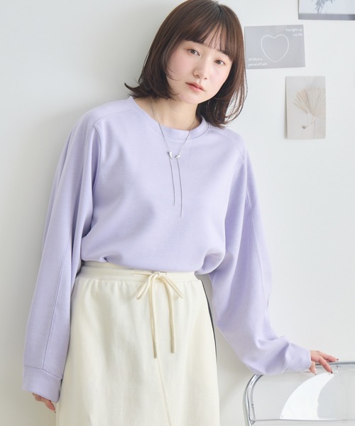 新品正規品【ROUGH&SWELL/L】ダンボールニット長袖カットソースウェット rough&swell［ラフアンドスウェル］HANG OUT ZIP HOT NECK/ハーフ