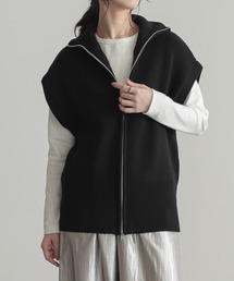 「for/c」 ニットベスト M アイボリー レディースの画像4