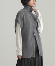 「for/c」 ニットベスト M アイボリー レディースの画像6