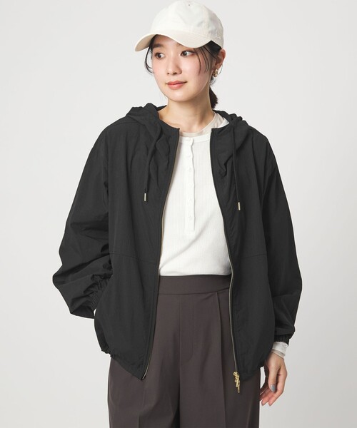 新品　グリーンレーベル フーディーブルゾン　　撥水　ショート丈　黒　ブラック36 UNITED ARROWS green label relaxing｜[size SHORTあり]フーディー