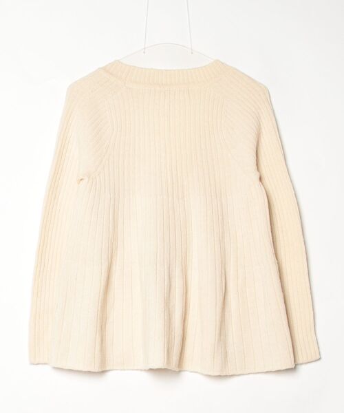 「iliann loeb」 ニットカーディガン ONE SIZE ベージュ レディース_画像2