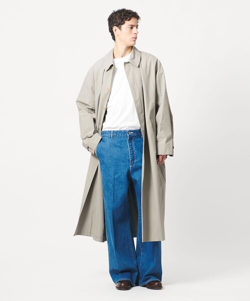 LOEFF（ロエフ）リバーシブル ステンカラーコート　未使用　タグ付き LOEFF（ロエフ） コート アウター 「LOEFF」バルカラー コート UNISEX