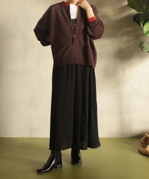 「BITTOKO」 ニットカーディガン FREE ブラウン レディース_画像7