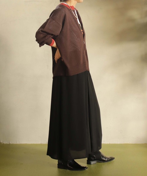 「BITTOKO」 ニットカーディガン FREE ブラウン レディース_画像9