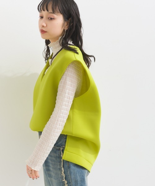 「terrace」 ベスト MEDIUM ブラック レディース_画像6