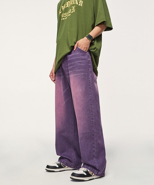 「CORPUS TOKYO」 デニムパンツ 2 ピンク メンズ_画像9