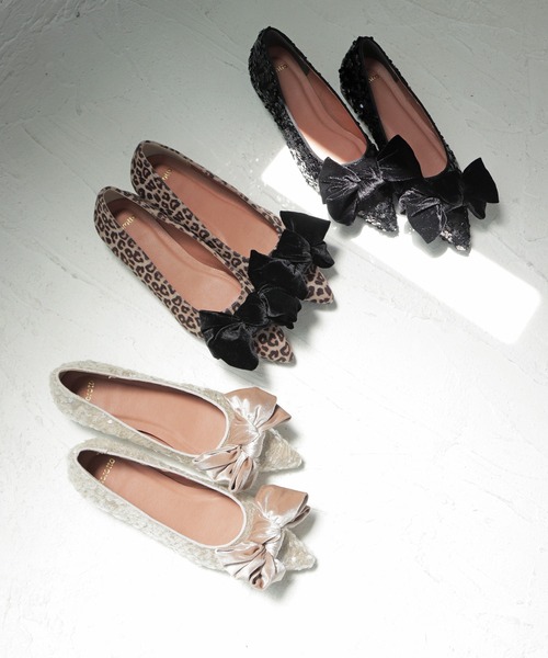 「SOROTTO」 フラットパンプス 24.0cm ブラック レディース_画像5