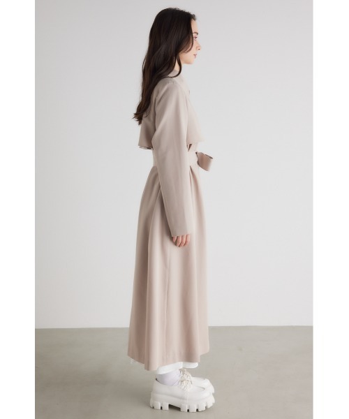 「rienda」 トレンチコート SMALL ベージュ レディース_画像9