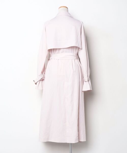 「31 Sons de mode」 トレンチコート 36 ピンク レディース_画像2