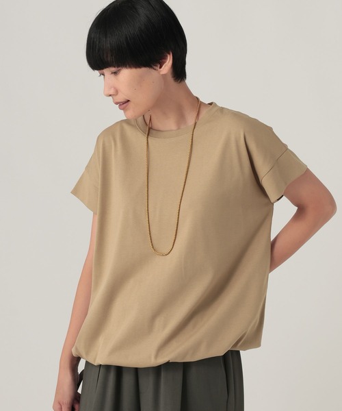 Elura（エルーラ） tシャツ 「接触冷感・汗ジミ軽減」サマ見えドロスト