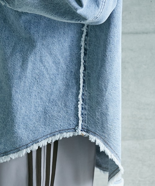 「GEVS.」 長袖シャツ L ブルー レディースの画像