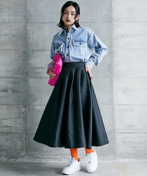 「GEVS.」 長袖シャツ L ブルー レディースの画像