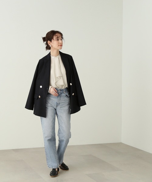 「N.（N. Natural Beauty Basic）」 長袖ブラウス MEDIUM オフホワイト レディース_画像3