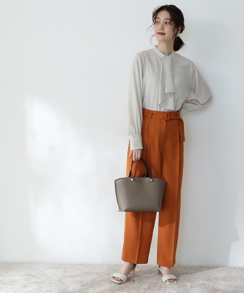 「N.（N. Natural Beauty Basic）」 長袖ブラウス MEDIUM オフホワイト レディース_画像5