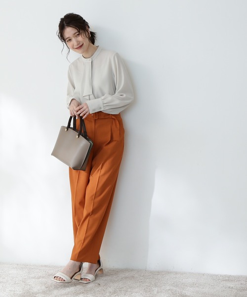 「N.（N. Natural Beauty Basic）」 長袖ブラウス MEDIUM オフホワイト レディース_画像6