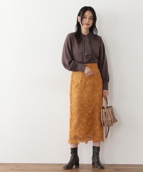 「N.（N. Natural Beauty Basic）」 長袖ブラウス MEDIUM オフホワイト レディース_画像9