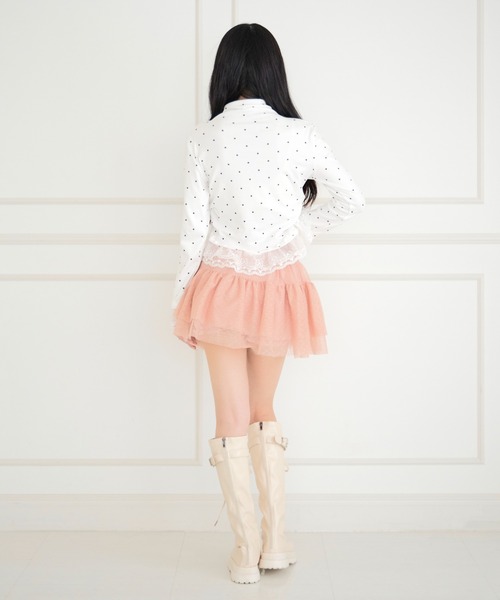 ALLuRing ChaRm スカート 夏 Frilled Lace Dot Mini Skirt / フリル
