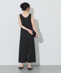 ワンピース 夏 とろみリブノースリーブワンピースの詳細画像5
