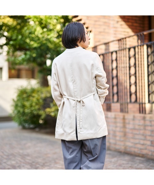 COMMON＋HAUS（コモンハウス） ジャケット ノーカラージャケット 麻混