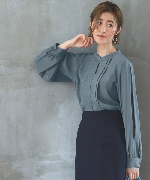 「RUIRUE BOUTIQUE」 長袖ブラウス L アッシュ レディース_画像7