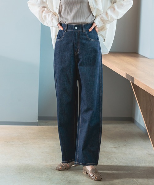 GLOBAL WORK（グローバルワーク） デニムパンツ MEDIUM ネイビー 