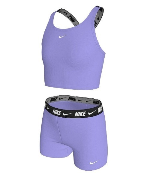 NIKE（ナイキ） 水着 ロゴテープクロスバックミッドキニ・ショーツ
