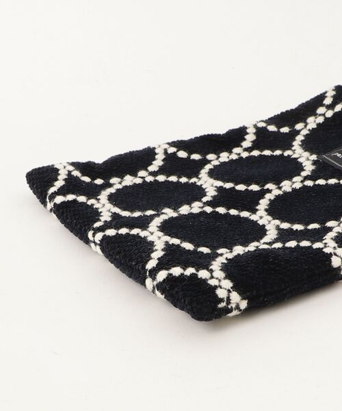 mina perhonen（ミナペルホネン） 刺繍ハンドバッグ - ネイビー
