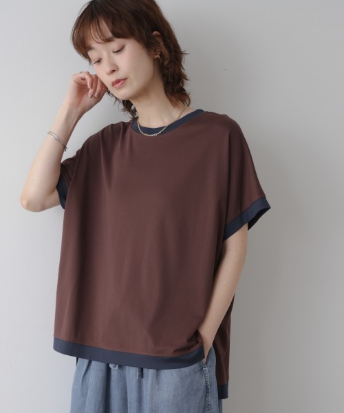 Bou Jeloud(ブージュルード) tシャツ 半袖 バイカラーTシャツ Bou Jeloud(ブージュルード) tシャツ 半袖 バイカラーTシャツ