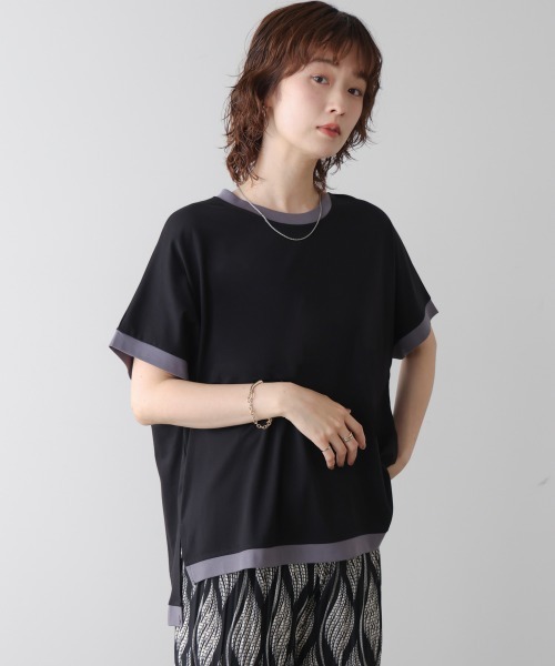 Bou Jeloud（ブージュルード） tシャツ 半袖 バイカラーTシャツ