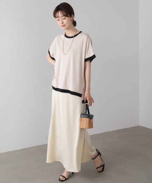 Bou Jeloud（ブージュルード） tシャツ 半袖 バイカラーTシャツ