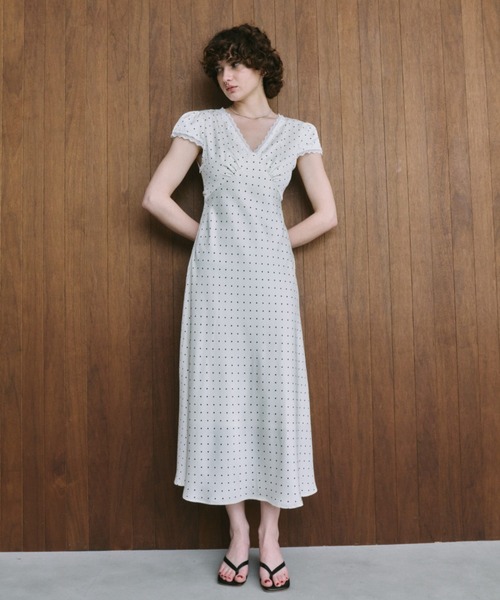 HANNE ワンピース 半袖 ドットサテンワンピース : ZOZOTOWN Yahoo!店
