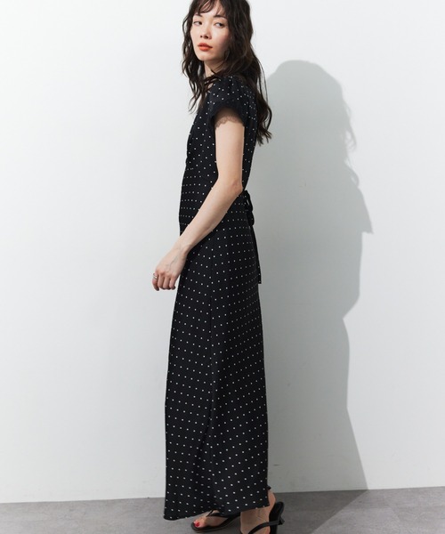 最終お値下げ　美品　patou サテン　ワンピース HANNE ワンピース 半袖 ドットサテンワンピース : ZOZOTOWN Yahoo!店
