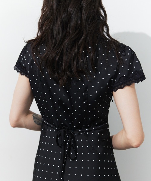 HANNE ワンピース 半袖 ドットサテンワンピース : ZOZOTOWN Yahoo!店
