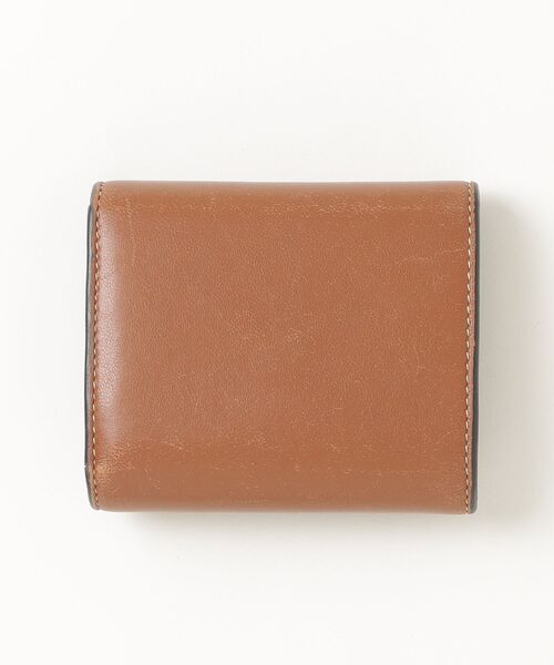 美品 セリーヌ トリオンフ スモールフラップウォレット ブラウン 折り財布 CELINE（セリーヌ） トリオンフ スモールフラップ ウォレット