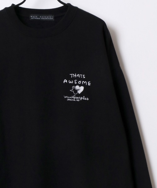 「Mark Gonzales」 スウェットカットソー M グレー系その他4 メンズ_画像6