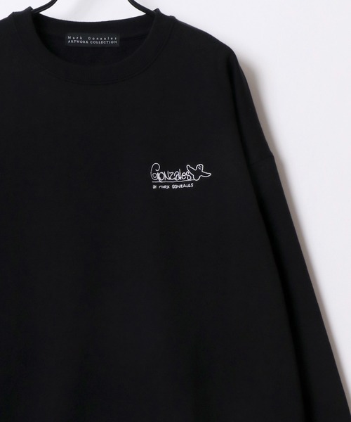 「Mark Gonzales」 スウェットカットソー M グレー系その他4 メンズ_画像9