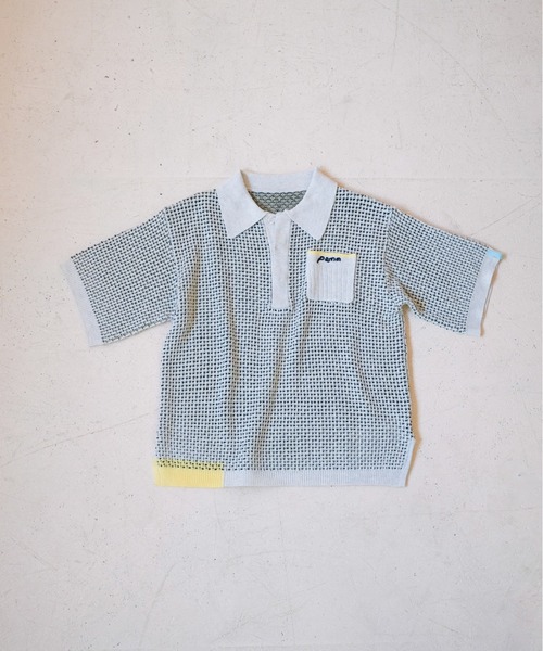 「PAMM」 半袖ニット 3 ネイビー レディース_画像5