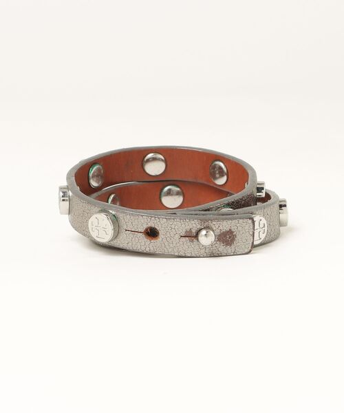 TORY BURCH（トリーバーチ） ダブルラップ レザーブレスレット 