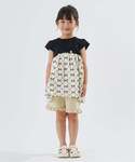tシャツ リボン刺しゅうドッキングトップス「子...の詳細画像5