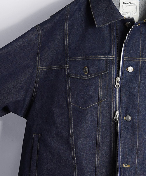 SeeSew デニムジャケット M ネイビー メンズ : ZOZOTOWN Yahoo!店