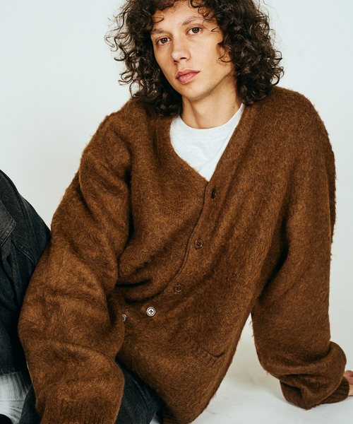 TOWNCRAFT（タウンクラフト） カーディガン MOHAIR SHAGGY CARDIGAN